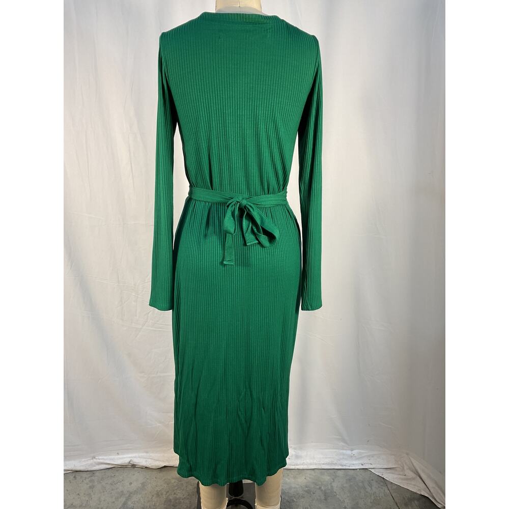 Enza Costa A Coste Green Viscose Wrap Dress Size S - Picture 4 of 6